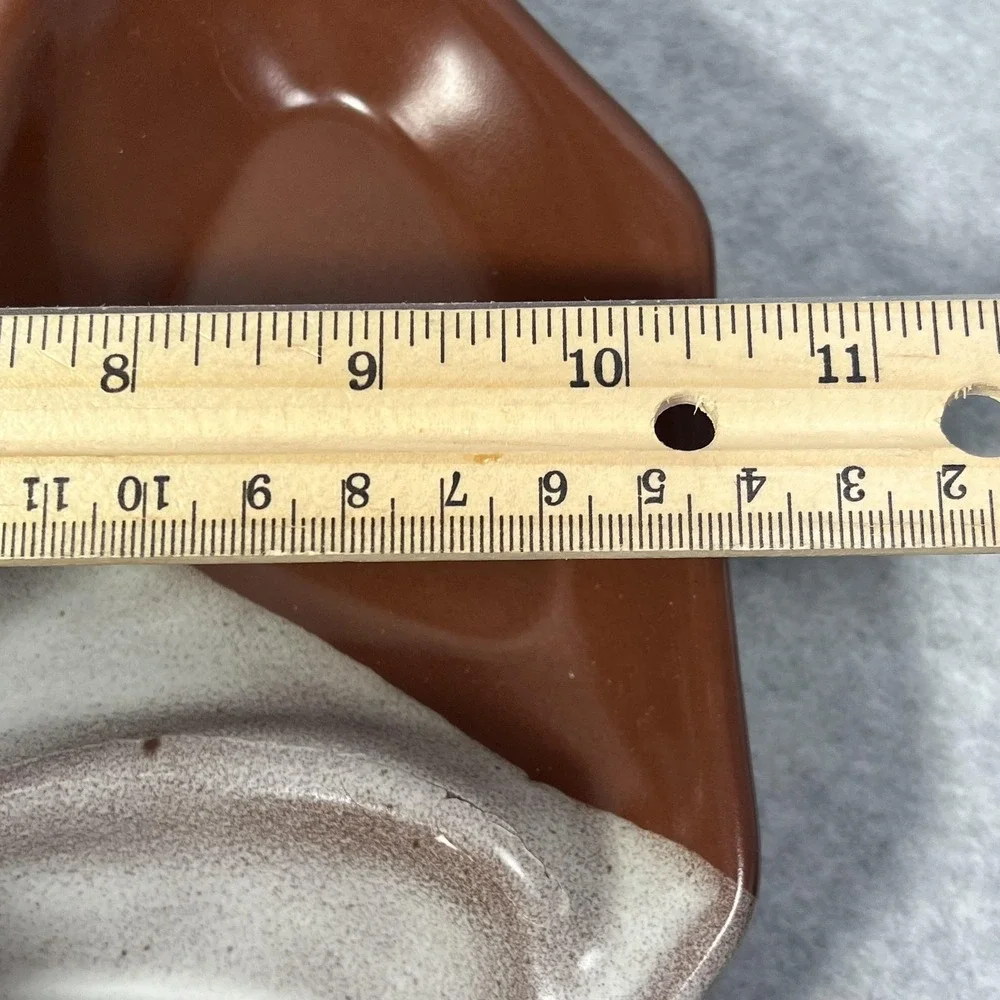 Vintage Sequoia Ware Ceramic Divided‎ Plate Mid Century Modern USA 11 Inch READ
